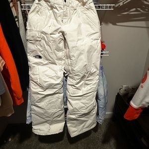 North face Cream Ski pants